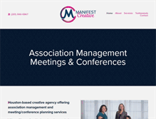 Tablet Screenshot of manifest-creative.com